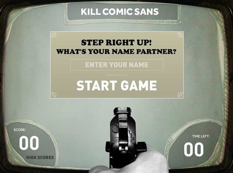 New high scores for Kill Comic Sans game