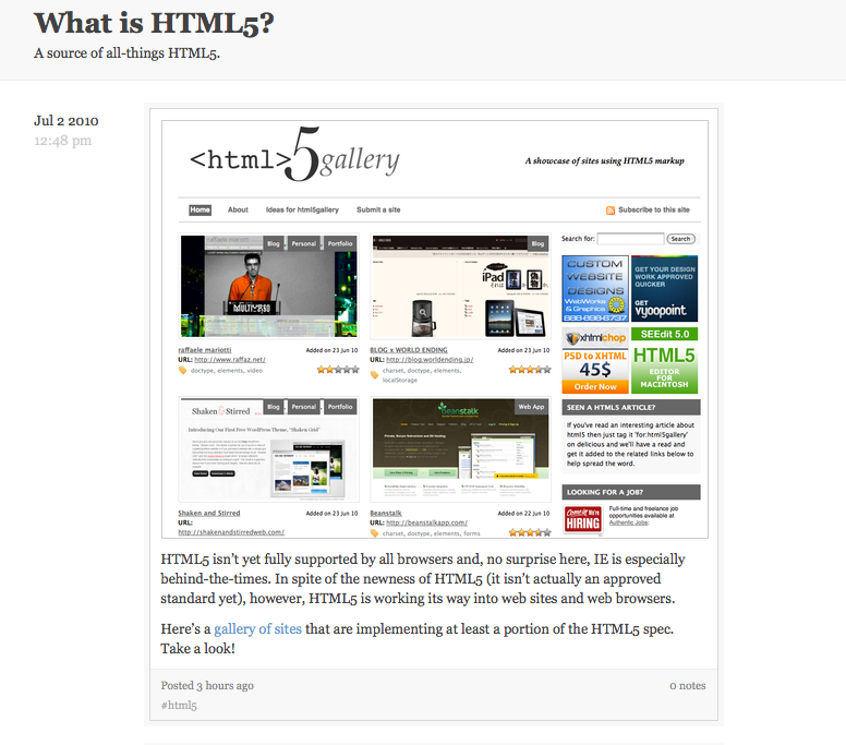 What is HTML5