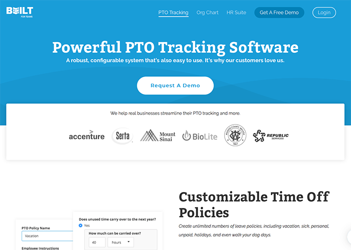 An example of a marketing website.